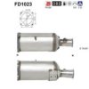 AS FD1023 Soot/Particulate Filter, exhaust system